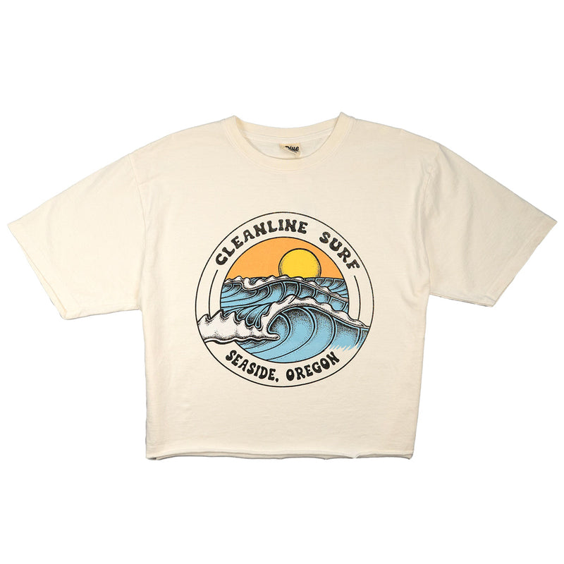 Load image into Gallery viewer, Cleanline Women's Summer Swell Crop T-Shirt
