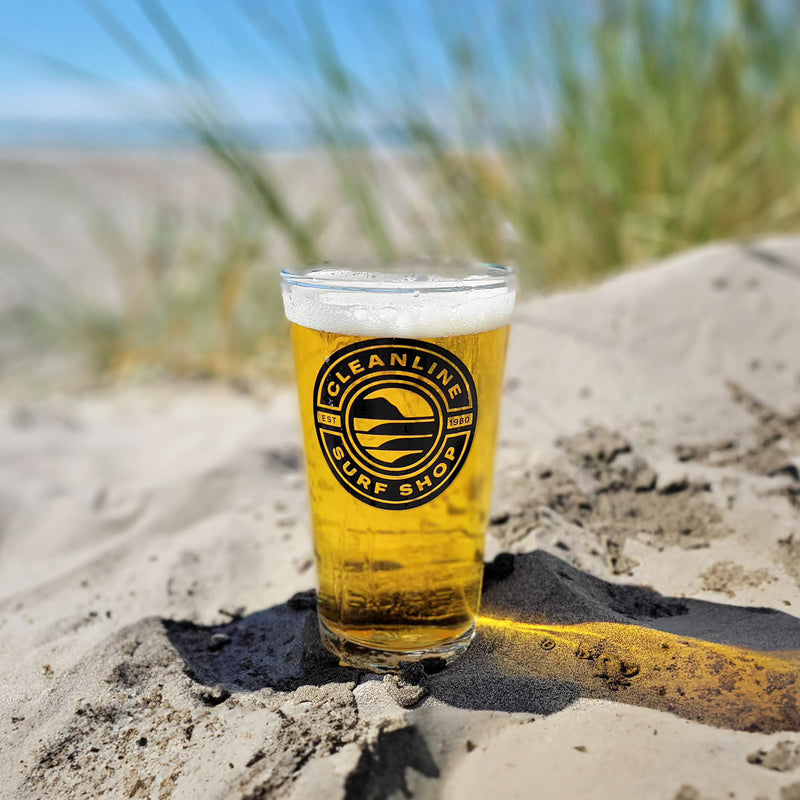 Load image into Gallery viewer, Cleanline Rollin' 16 oz. Pint Glass