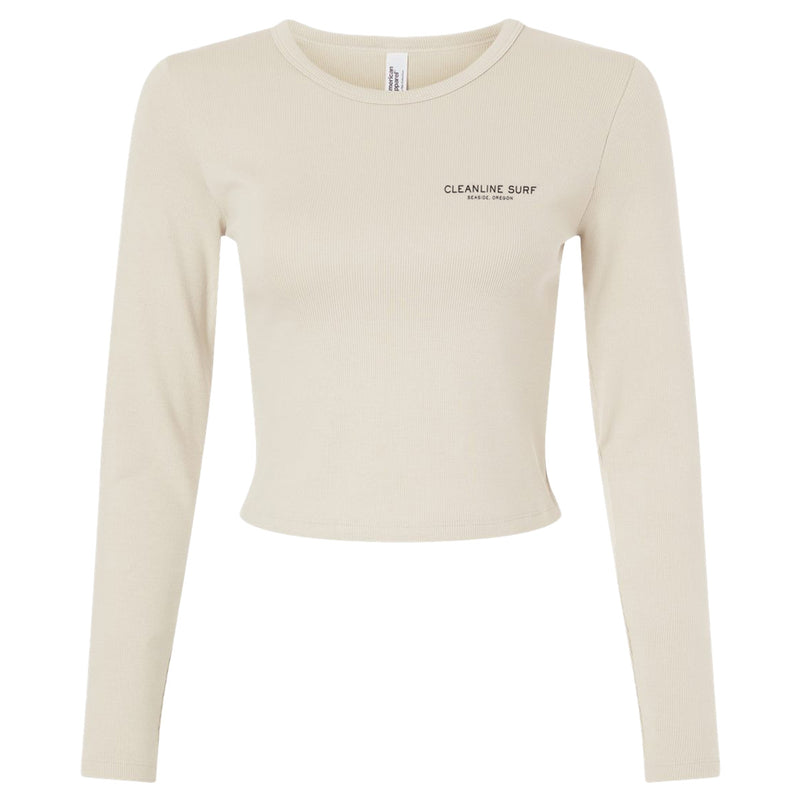 Load image into Gallery viewer, Cleanline Women's Tillamook Rays Long Sleeve Crop Top