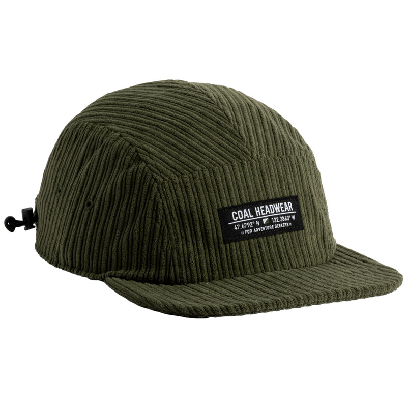 Load image into Gallery viewer, Coal Analog Corduroy 5-Panel Cap