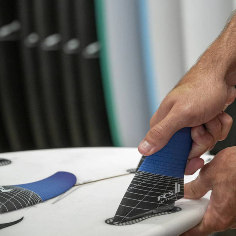 Load image into Gallery viewer, FCS II Matt Biolos PC Carbon Tri-Quad Fin Set