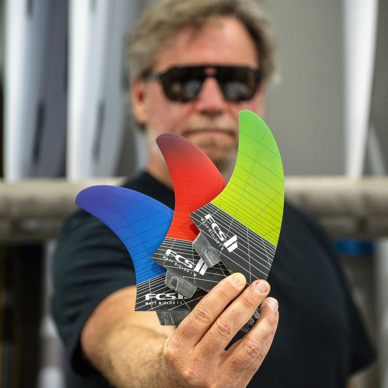 Load image into Gallery viewer, FCS II Matt Biolos PC Carbon Tri-Quad Fin Set
