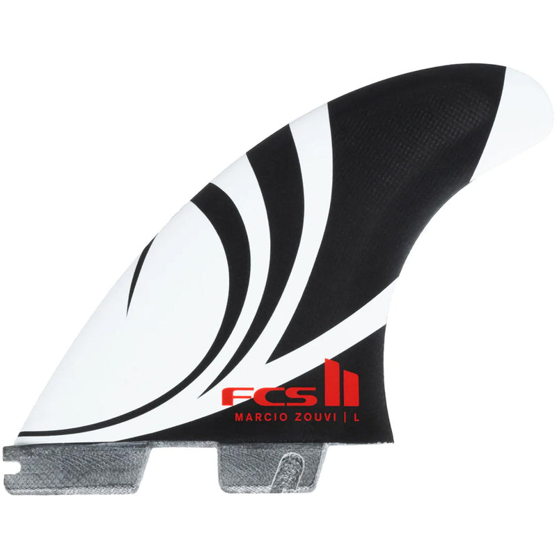 Load image into Gallery viewer, FCS II Sharp Eye PC Carbon + AirCore Tri-Quad Fin Set