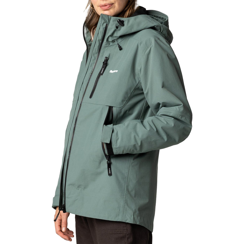Load image into Gallery viewer, Finisterre Women's Stormbird Waterproof Hooded Zip-Up Jacket 4