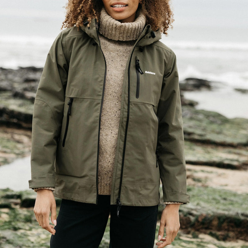 Load image into Gallery viewer, Finisterre Women's Stormbird Waterproof Hooded Zip-Up Jacket 10