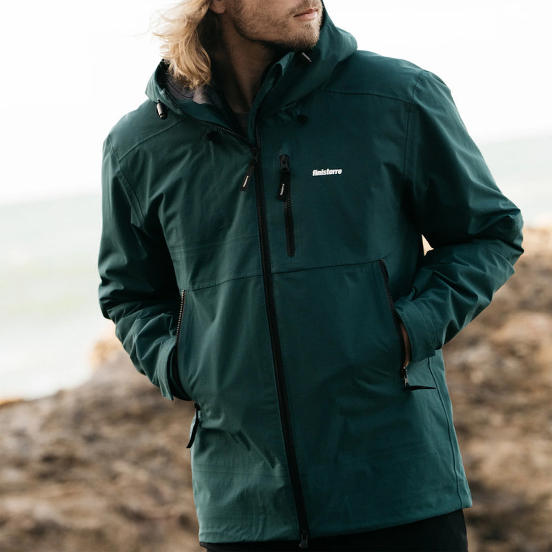 Load image into Gallery viewer, Finisterre Stormbird Waterproof Hooded Zip-Up Jacket 2