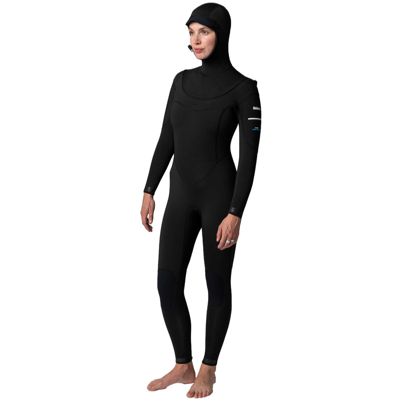 Load image into Gallery viewer, Finisterre Women's Shearwater 5/4 Hooded U-Zip Wetsuit