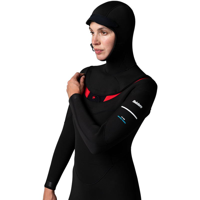 Load image into Gallery viewer, Finisterre Women's Shearwater 5/4 Hooded U-Zip Wetsuit