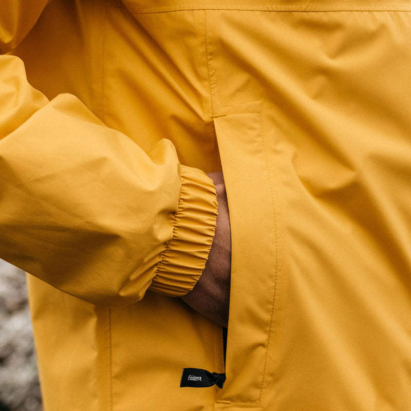 Load image into Gallery viewer, Finisterre Rainbird Waterproof Hooded Zip Jacket - Sun Glow