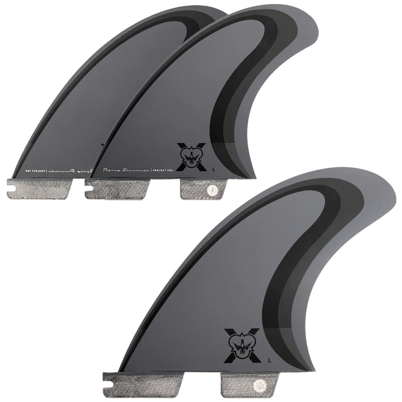 Load image into Gallery viewer, Flying Diamonds FDX-1 Double Tab Tri-Fin Set 5