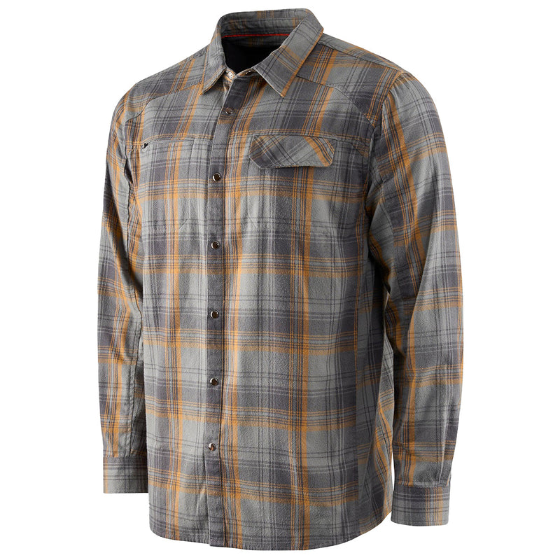 Load image into Gallery viewer, Grundéns Dispatch Long Sleeve Button-Up Flannel Shirt 3