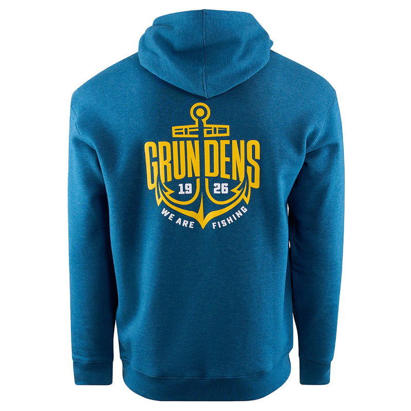 Load image into Gallery viewer, Grundéns Displacement DWR Pullover Hoodie -Anchor Navy Heather