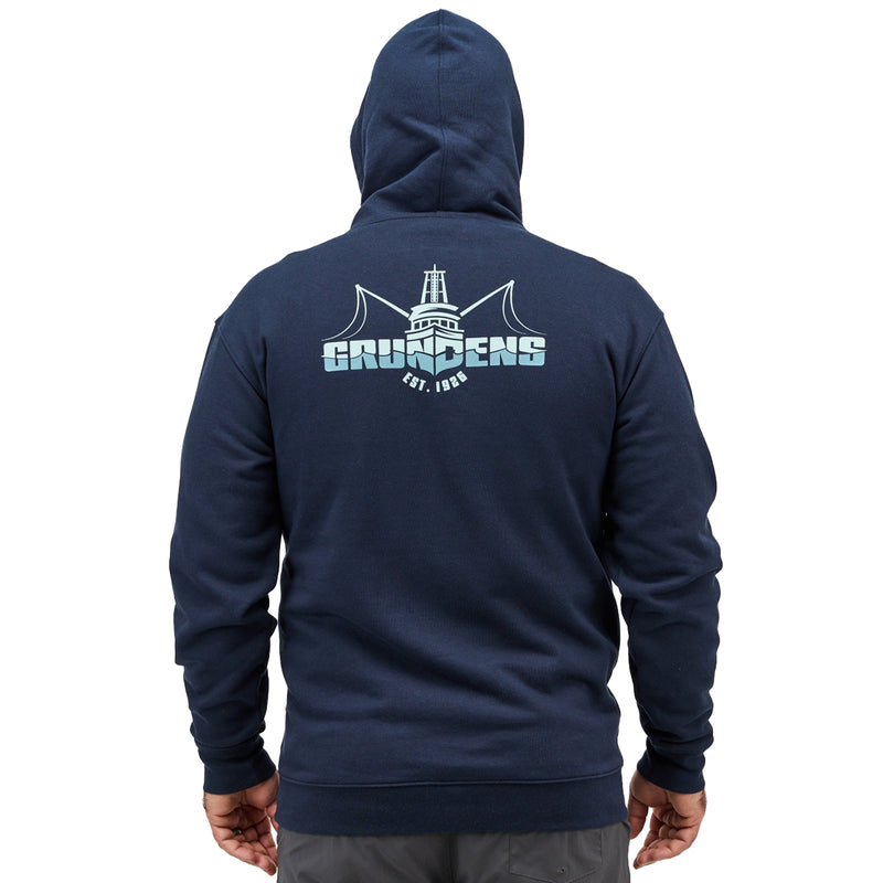 Load image into Gallery viewer, Grundéns Logo Boat Pullover Hoodie
