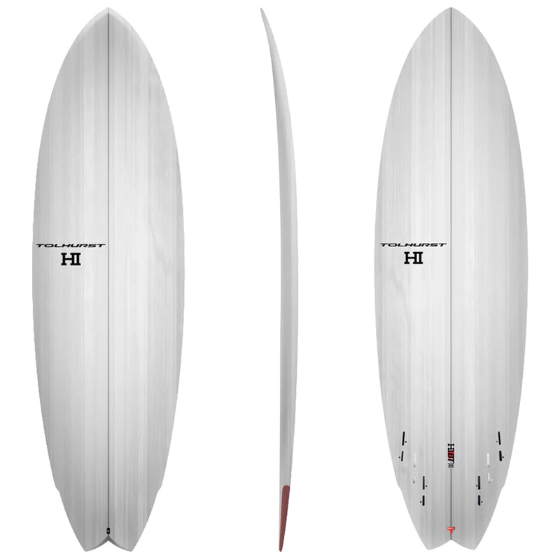 Load image into Gallery viewer, Harley Ingleby HIBT 3+3 Thunderbolt Red Surfboard