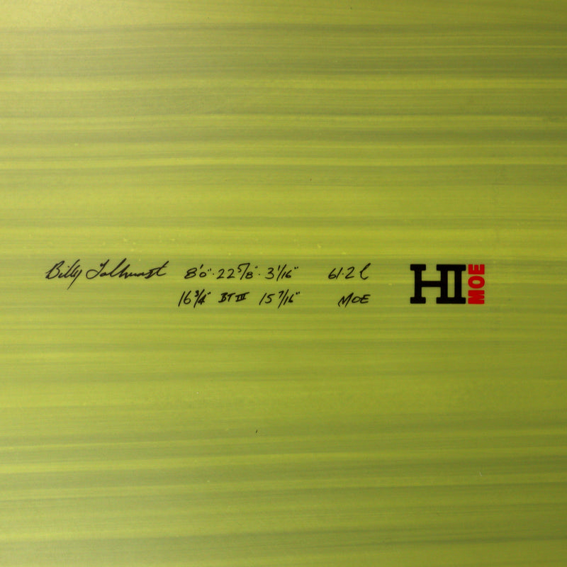 Load image into Gallery viewer, Harley Ingleby Series Moe Thunderbolt Red 8'0 x 22 ⅝ x 3 1/16 Surfboard - Sage Green