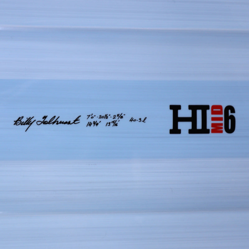 Load image into Gallery viewer, Harley Ingleby Series Mid 6 Thunderbolt Red 7&#39;0 x 20 ½ x 2 ⅝ Surfboard - Light Blue
