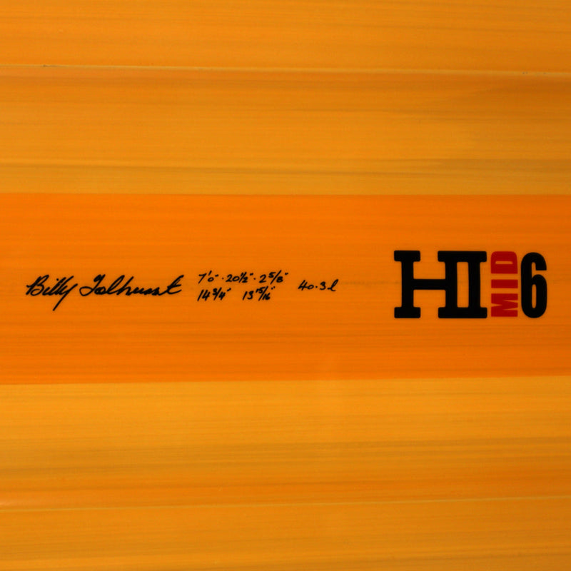 Load image into Gallery viewer, Harley Ingleby Series Mid 6 Mini Thunderbolt Red 7'0 × 20 ½ × 2 ⅝ Surfboard - Orange 4