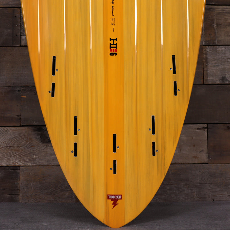 Load image into Gallery viewer, Harley Ingleby Series Mid 6 Thunderbolt Red 7'6 × 21 × 2 ¾ Surfboard - Orange 3