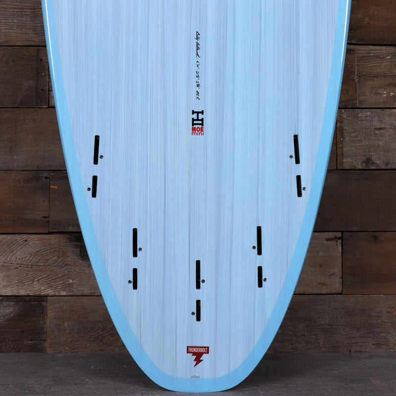 Load image into Gallery viewer, Harley Ingleby Series Moe Mini Thunderbolt Red 6'10 x 21 ½ x 2 ¾ Surfboard - Light Blue