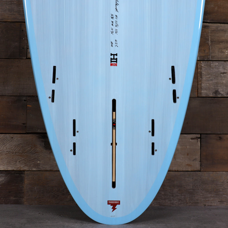 Load image into Gallery viewer, Harley Ingleby Series Moe Thunderbolt Red 8'0 x 22 ⅝ x 3 1/16 Surfboard - Light Blue