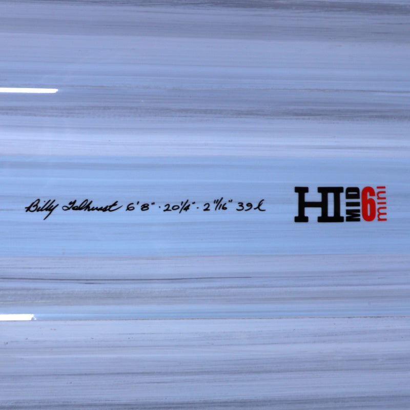 Load image into Gallery viewer, Harley Ingleby Series Mid 6 Mini Thunderbolt Red 6'8 x 20 ¼ x 2 11/16 Surfboard - Light Blue