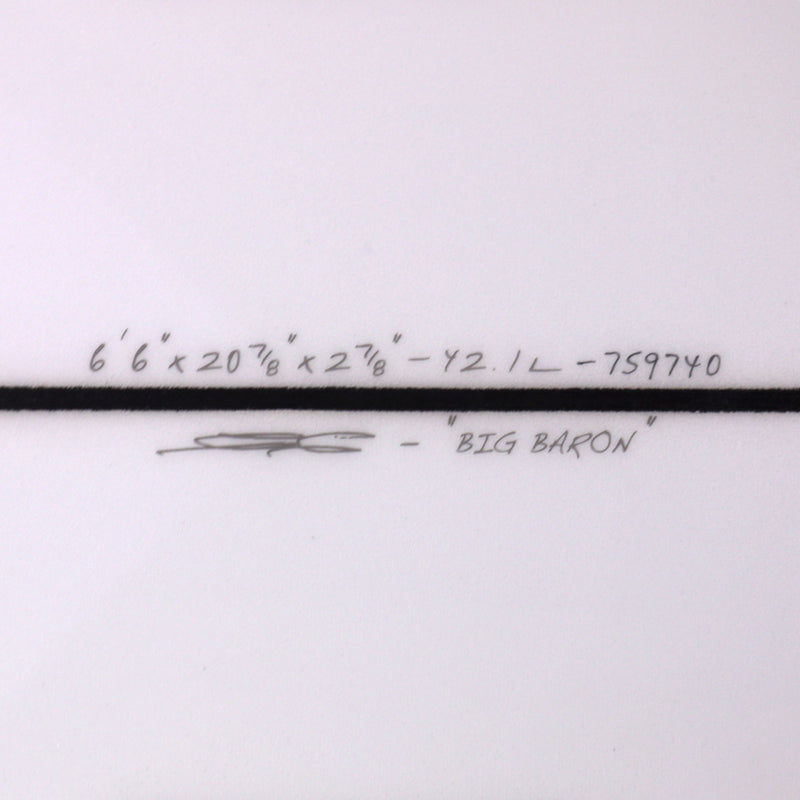 Load image into Gallery viewer, JS Industries Big Baron PE Carbon Fusion 6'6 x 20 ⅞ x 2 ⅞ Surfboard
