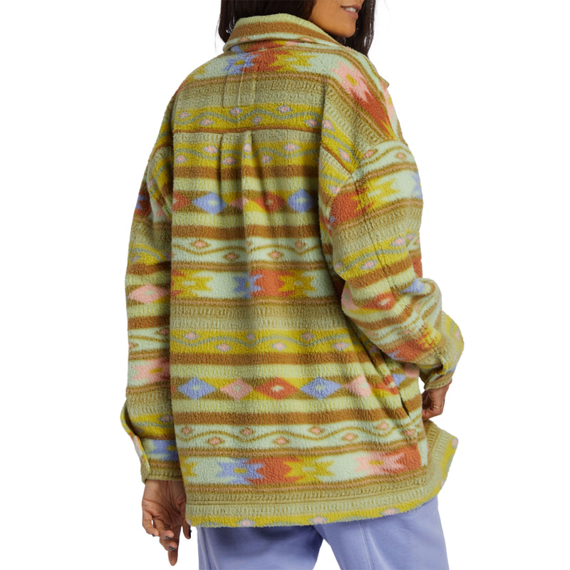 Load image into Gallery viewer, Billabong Women's Happy Camper Shacket Sweater Jacket 3