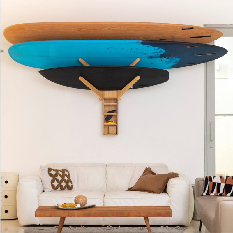 Load image into Gallery viewer, Liss The Sun Rack Surfboard Wall Mount 5