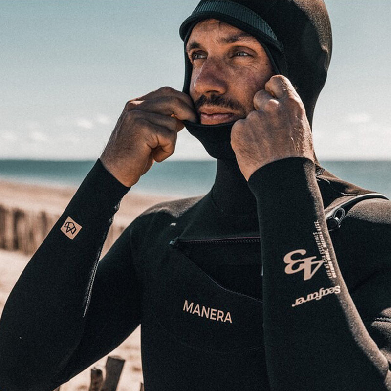 Load image into Gallery viewer, Manera Seafarer 4/3 Hooded Chest-Zip Wetsuit