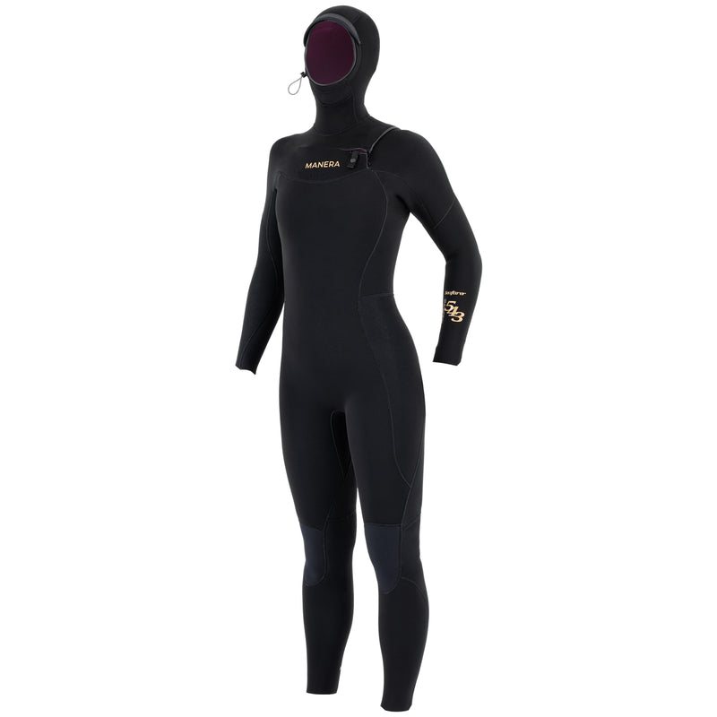 Load image into Gallery viewer, Manera Women's Seafarer 5/4/3 Hooded Chest-Zip Wetsuit