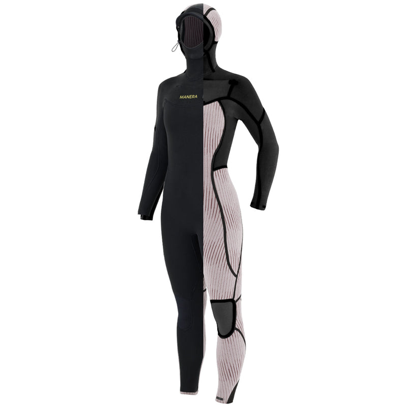 Load image into Gallery viewer, Manera Women's Magma Steamer 5/4/3 Hooded Chest-Zip Wetsuit - 2024