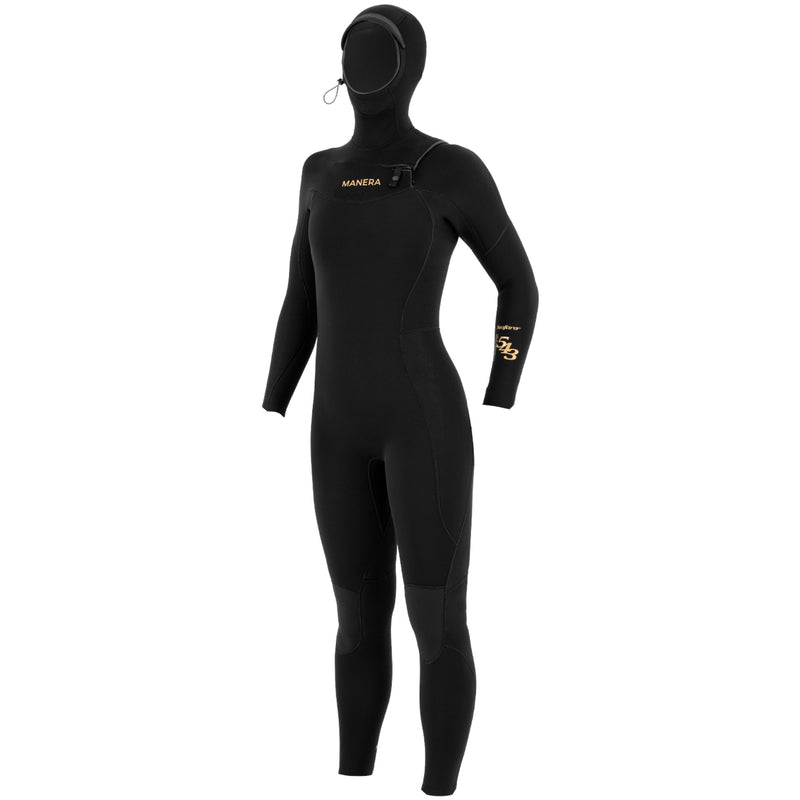 Load image into Gallery viewer, Manera Women's Seafarer 5/4/3 Hooded Chest-Zip Wetsuit