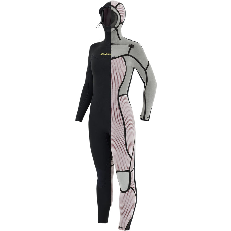 Load image into Gallery viewer, Manera Women&#39;s Magma Meteor 6/4 Hooded Chest Zip Wetsuit - 2023
