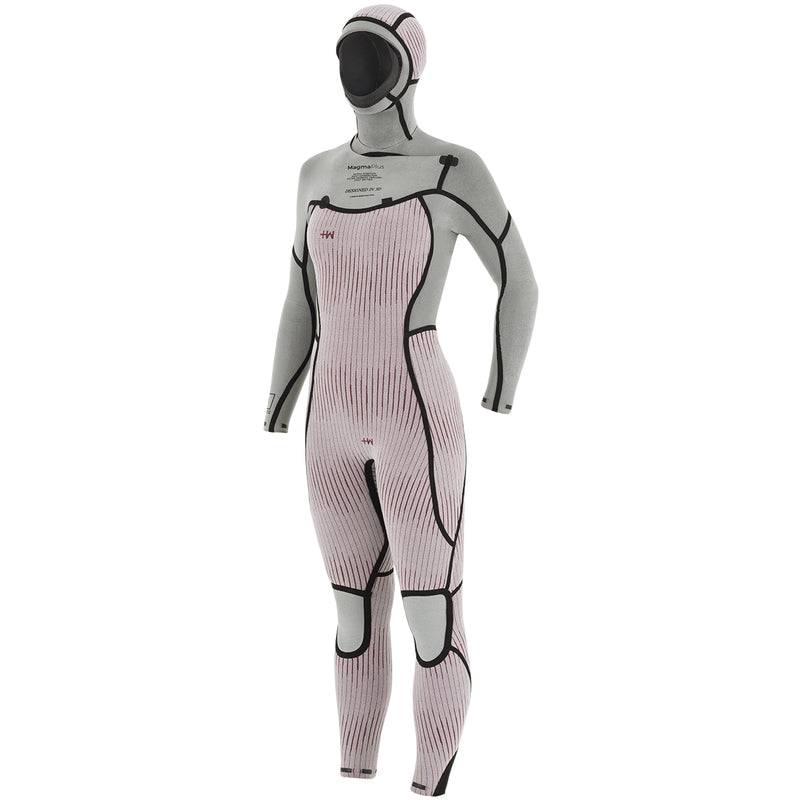 Load image into Gallery viewer, Manera Women's Magma Meteor 6/4 Hooded Chest-Zip Wetsuit - 2023