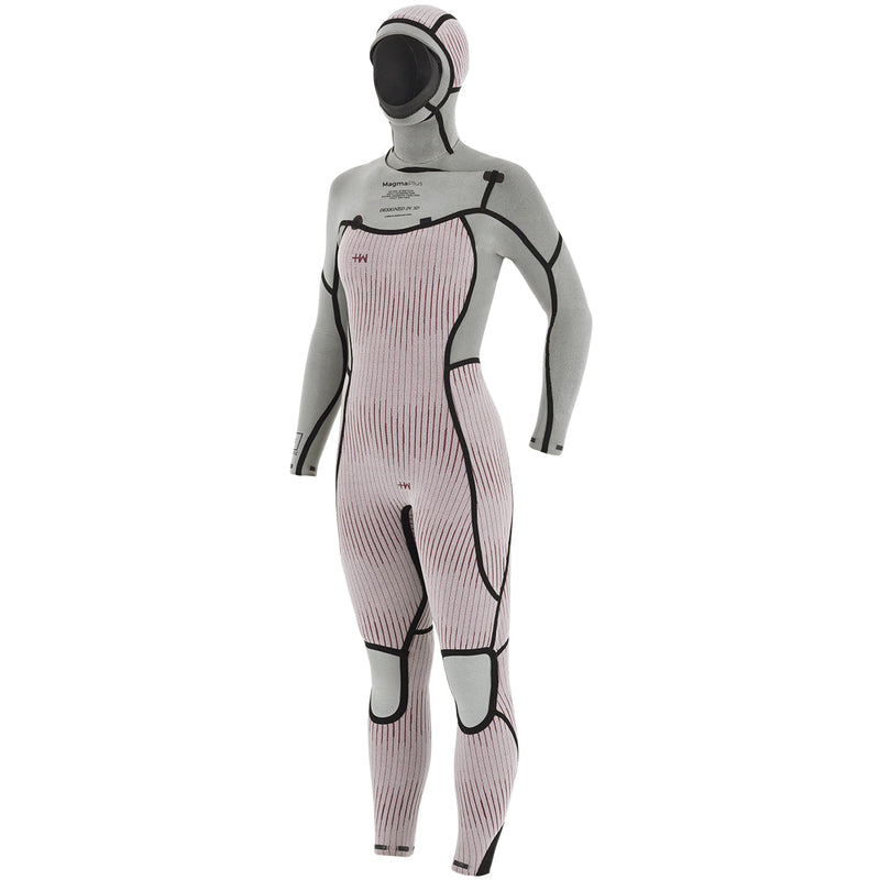 Load image into Gallery viewer, Manera Women's Magma Meteor 5/4/3 Hooded Chest-Zip Wetsuit