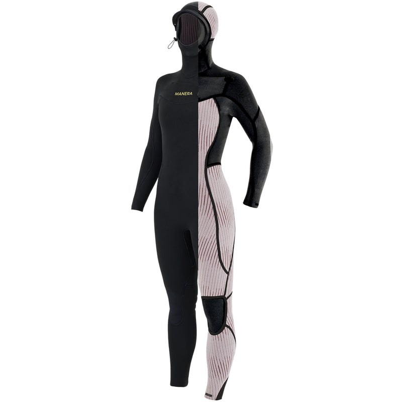Load image into Gallery viewer, Manera Women's Magma Steamer 6/4 Hooded Chest-Zip Wetsuit - 2024