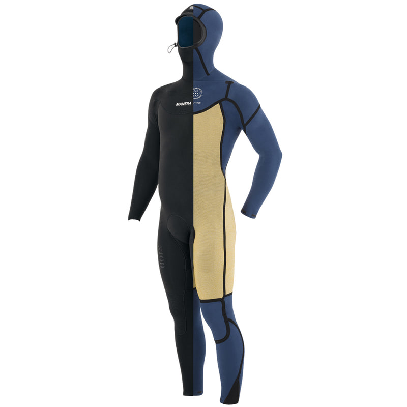 Load image into Gallery viewer, Manera X10D Meteor 4/3 Hooded Chest-Zip Wetsuit