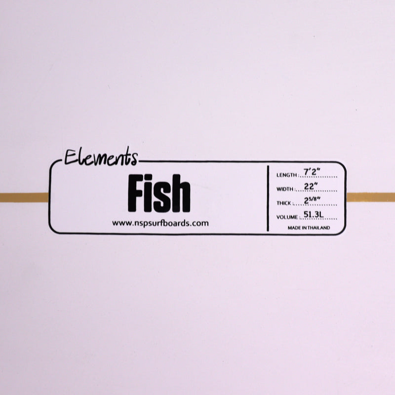 Load image into Gallery viewer, NSP Fish Elements 7'2 × 22 × 2 ⅝ Surfboard
