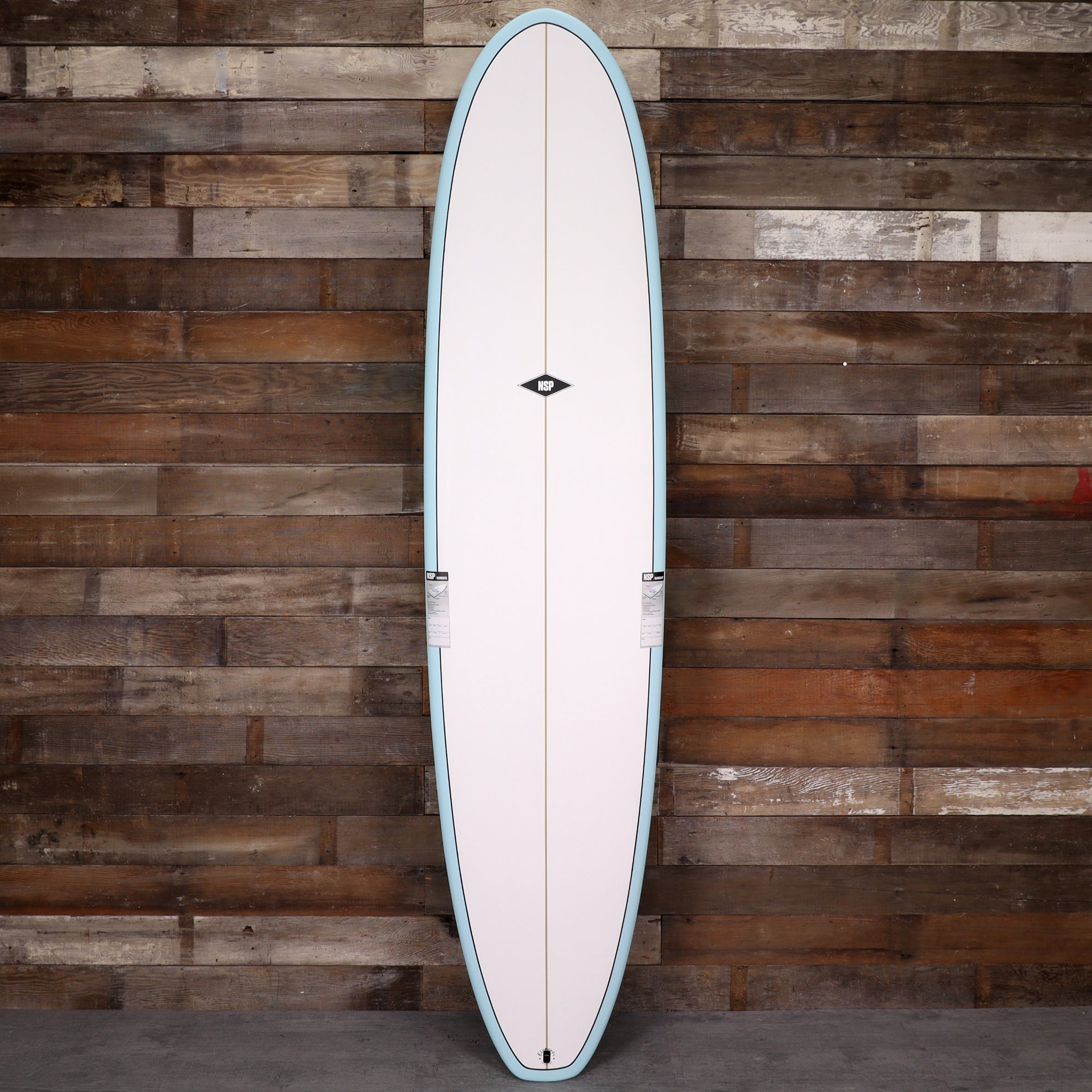 NSP Longboard Elements 8'0 × 22 × 2 ¾ Surfboard - Sky Blue