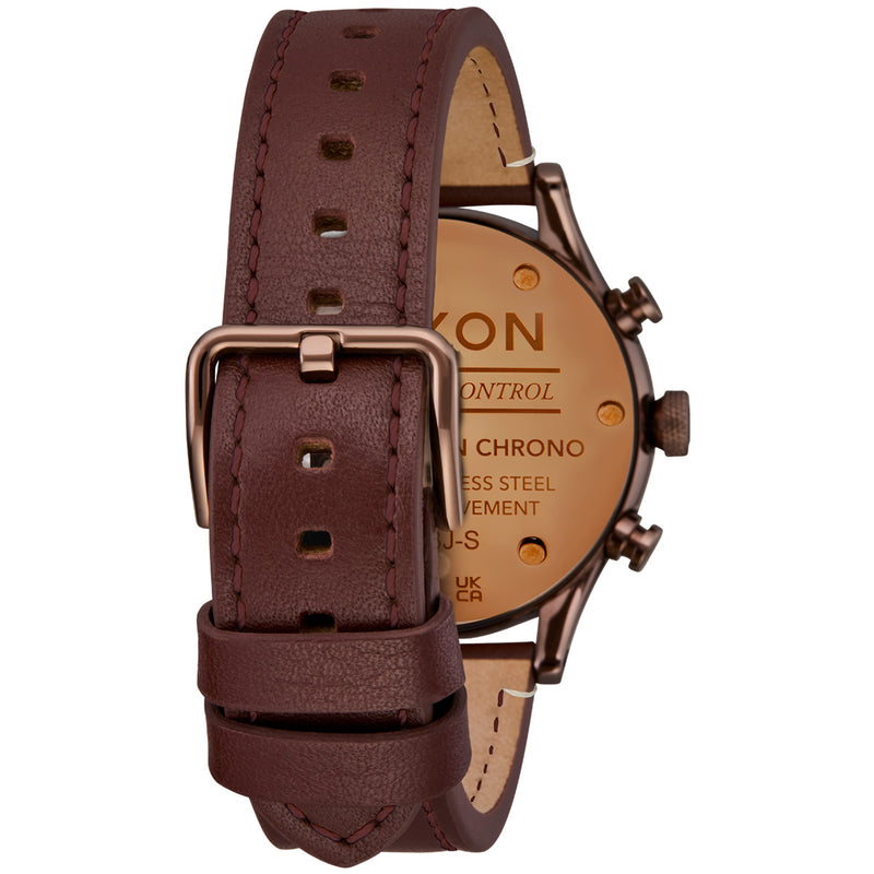Load image into Gallery viewer, Nixon Station Chrono Leather Watch