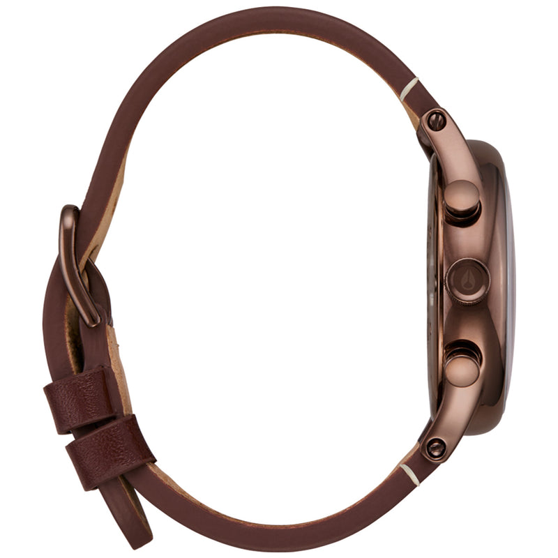 Load image into Gallery viewer, Nixon Station Chrono Leather Watch