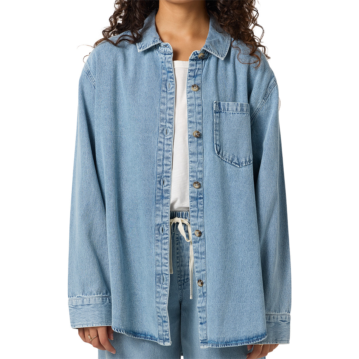 O'Neill Women's Sevie Denim Shacket Jacket – Cleanline Surf