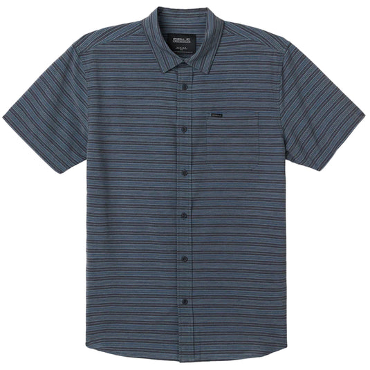 O'Neill TRVLR UPF Traverse Stripe Standard Short Sleeve Button-Up Shirt