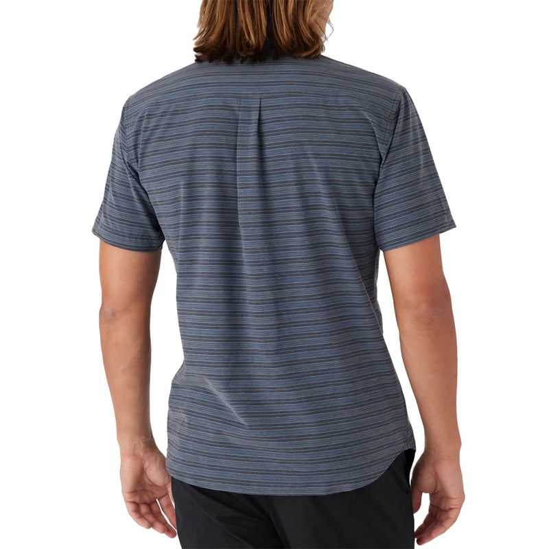 Load image into Gallery viewer, O&#39;Neill TRVLR UPF Traverse Stripe Standard Short Sleeve Button-Up Shirt
