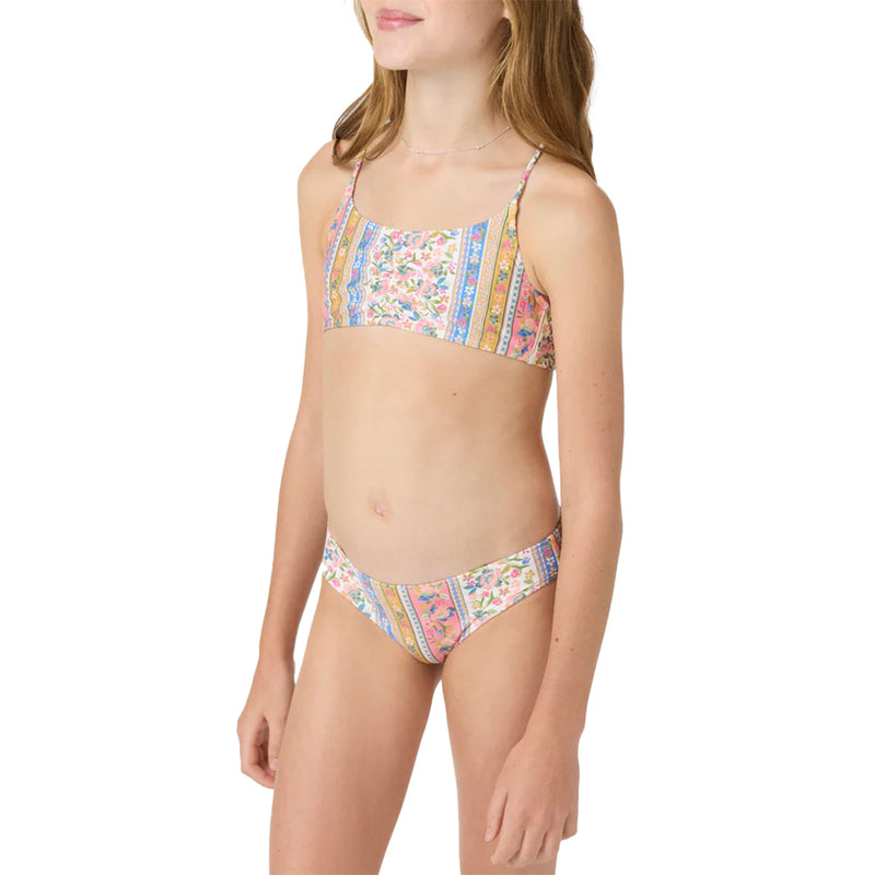 Load image into Gallery viewer, O'Neill Youth Cora Floral Ruched Bralette Swimsuit Set