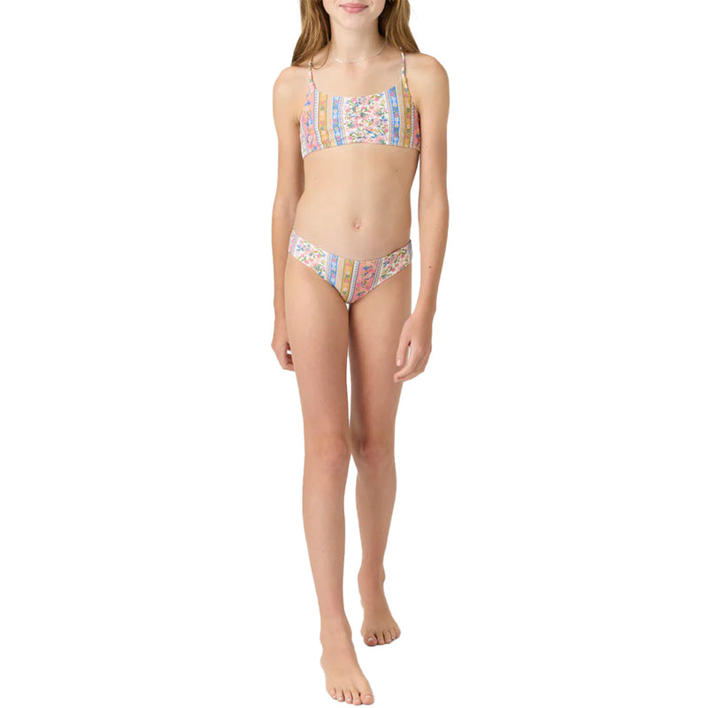 Load image into Gallery viewer, O'Neill Youth Cora Floral Ruched Bralette Swimsuit Set