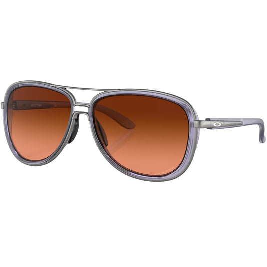 Oakley Split Time Sunglasses - Matte Transparent Lilac/Prizm Brown Gradient