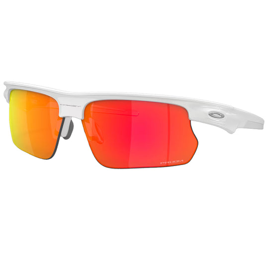 Oakley BiSphaera Sunglasses - Polished White/Prizm Ruby