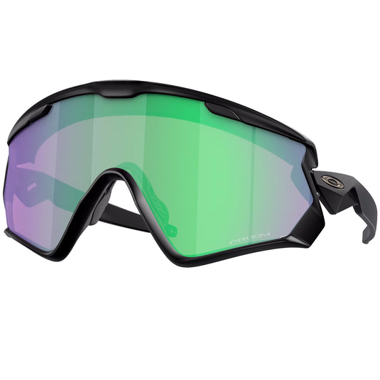 Oakley Wind Jacket 2.0 Sunglasses - Matte Black/Prizm Road Jade