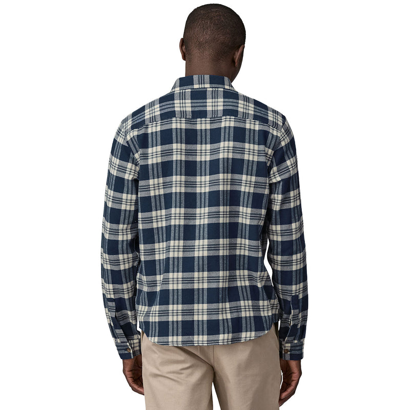 Load image into Gallery viewer, Patagonia Lightweight Fjord Cotton In Conversion Long Sleeve Button-up Flannel Shirt - Spotter/Forge Gray 6